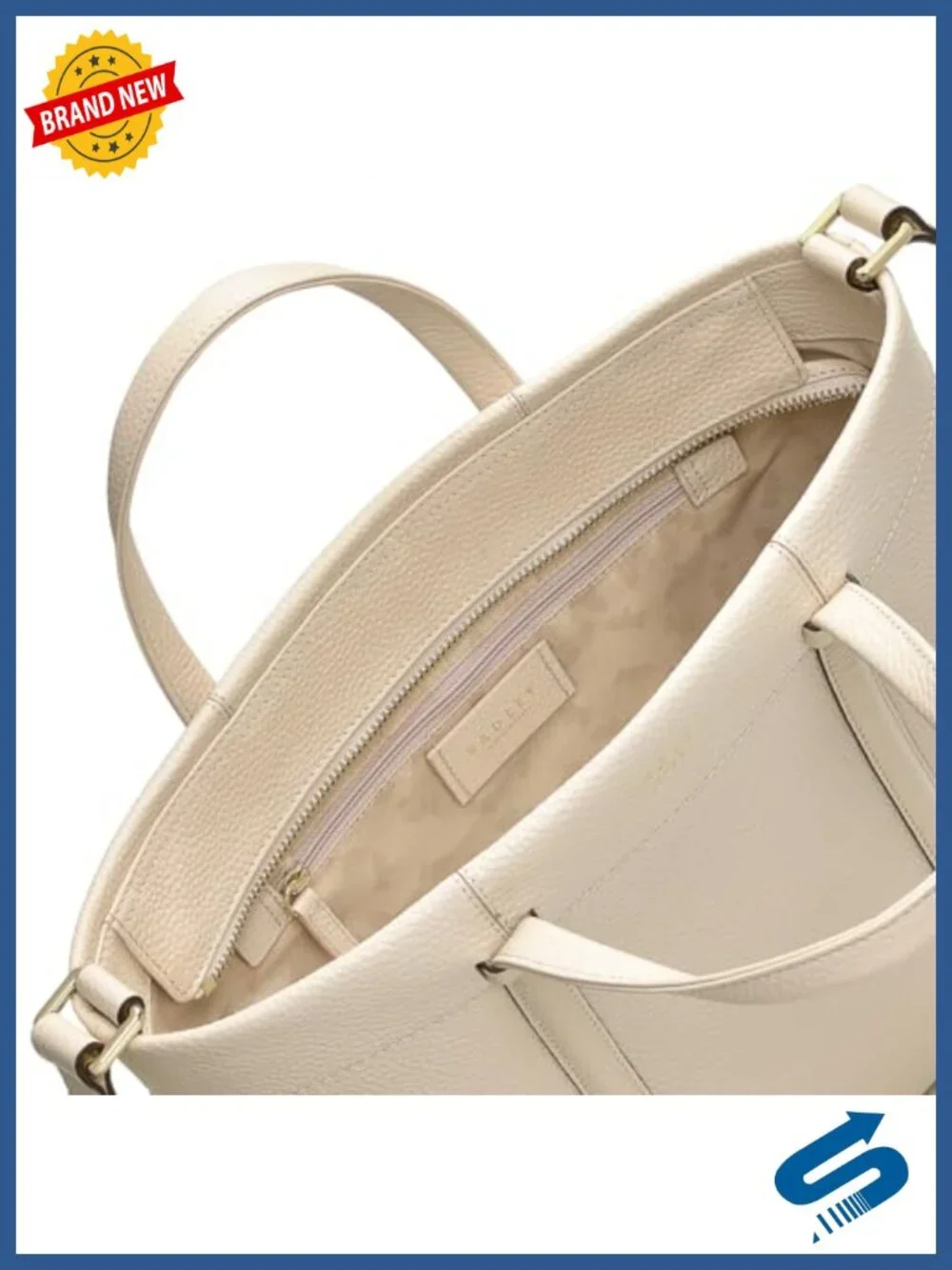 Medium Leather Ziptop Satchel Bag Crossbody Handbag
